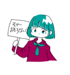 かんばんをもったおんなのこ（個別スタンプ：31）