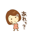 お花のヘアピンの女の子（個別スタンプ：9）