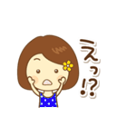 お花のヘアピンの女の子（個別スタンプ：27）