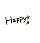 手書き文字 あいさつ（個別スタンプ：6）