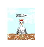 画伯の愉快な仲間達（個別スタンプ：3）