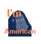 アメリカン森ゴリラ（個別スタンプ：10）