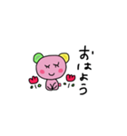 ピンクkuma（個別スタンプ：1）