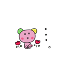 ピンクkuma（個別スタンプ：6）