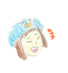オン眉withペンギン（個別スタンプ：1）