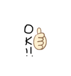 ゆるーくシンプルに（個別スタンプ：6）
