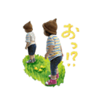 ラブとハク（個別スタンプ：16）