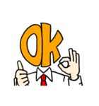 文字顔人（個別スタンプ：2）