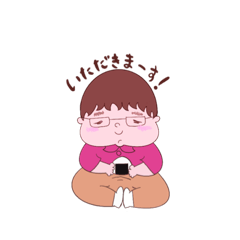 [LINEスタンプ] ふとっちょさんとおにぎりの画像（メイン）