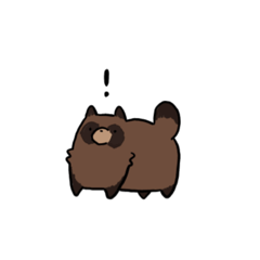 [LINEスタンプ] エモーショナルタヌキ