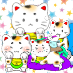 [LINEスタンプ] やんわり招き猫