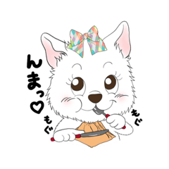 [LINEスタンプ] ぴーちゃんだわんっ