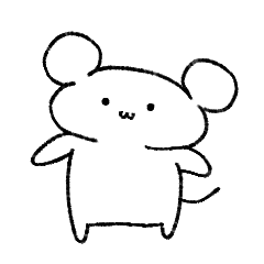 [LINEスタンプ] ねずみのラトゥくん