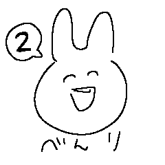 [LINEスタンプ] べんりなうさちゃんず2