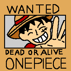 [LINEスタンプ] ONE PIECE WANTED LIFE