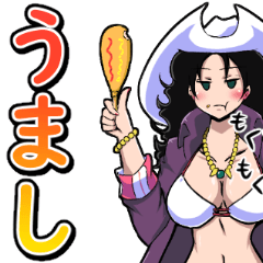 [LINEスタンプ] ONE PIECE 金棒のアルビダ 萌えスタンプ 4