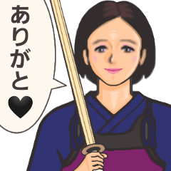 [LINEスタンプ] 剣道みーたん⭐かわいい女子言葉の巻き⭐➰⭐⭐⭐