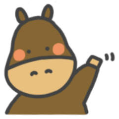 [LINEスタンプ] お馬とねこのほっこりスタンプ