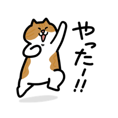 [LINEスタンプ] でぶねこのすたんぷ(チャメ)