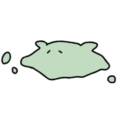 [LINEスタンプ] みどり色のメンダコ