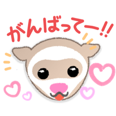 [LINEスタンプ] フェレットのふわふわペレちゃん