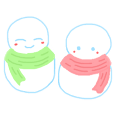 [LINEスタンプ] 挨拶雪だるまさん