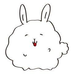 [LINEスタンプ] ゆる綿うさぎの画像（メイン）