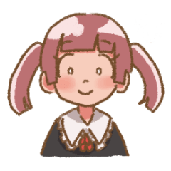 [LINEスタンプ] 幸せなツインテちゃん