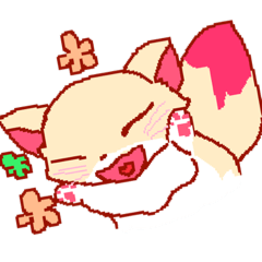 [LINEスタンプ] おてんば狐 はるちゃん