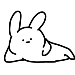 [LINEスタンプ] ぽんちうさぎ