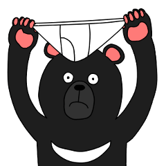 [LINEスタンプ] こぐまのパンツ