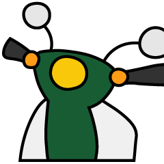 [LINEスタンプ] 深緑色の小型バイクでツーリング02