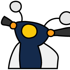 [LINEスタンプ] 青い小型バイクでツーリング02