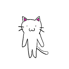 [LINEスタンプ] 白猫のぴーくん