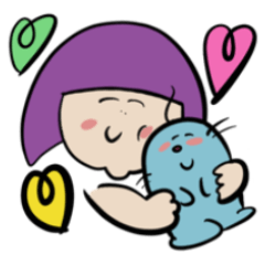 [LINEスタンプ] みーとその仲間たち