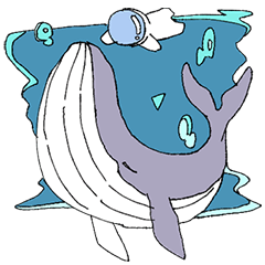 [LINEスタンプ] Whale Planet