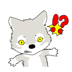 [LINEスタンプ] シンリンオオカミのロボくん(セリフなし)