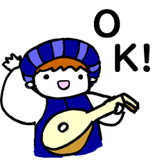 [LINEスタンプ] リュート弾きの日常 3 (文字入り)