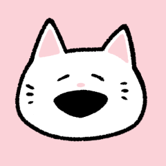 [LINEスタンプ] しろにゃんち【よく使う気持ち】