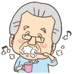 [LINEスタンプ] 歯ブラシ職人重吉さん