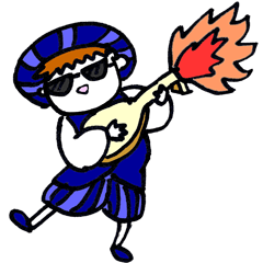 [LINEスタンプ] リュート弾きの日常 3