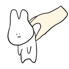 [LINEスタンプ] 耳ちかいうさぎ