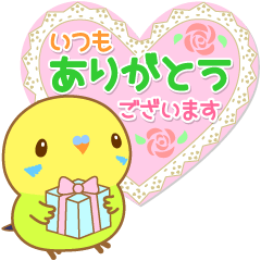 [LINEスタンプ] インコちゃん「まごころあいさつ」スタンプ