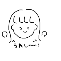 [LINEスタンプ] シンプル可愛い女の子スタンプ