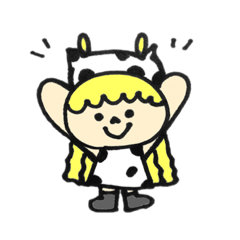 [LINEスタンプ] キンパツemily  動物着ぐるみ ①