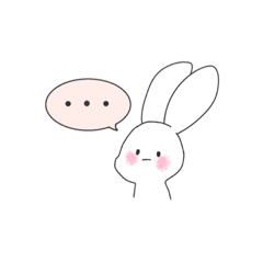 [LINEスタンプ] 寂しがり屋なうさぎの日常(改良版)