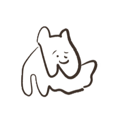 [LINEスタンプ] 目を閉じてかいた