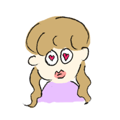 [LINEスタンプ] 韓国好きな女の子（日本語）