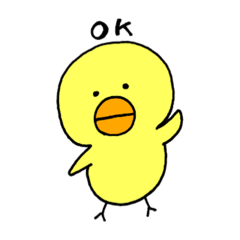 [LINEスタンプ] 無表情 ヒヨコ
