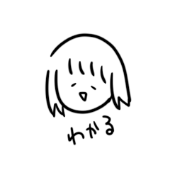 [LINEスタンプ] 雑なセリフの女の子